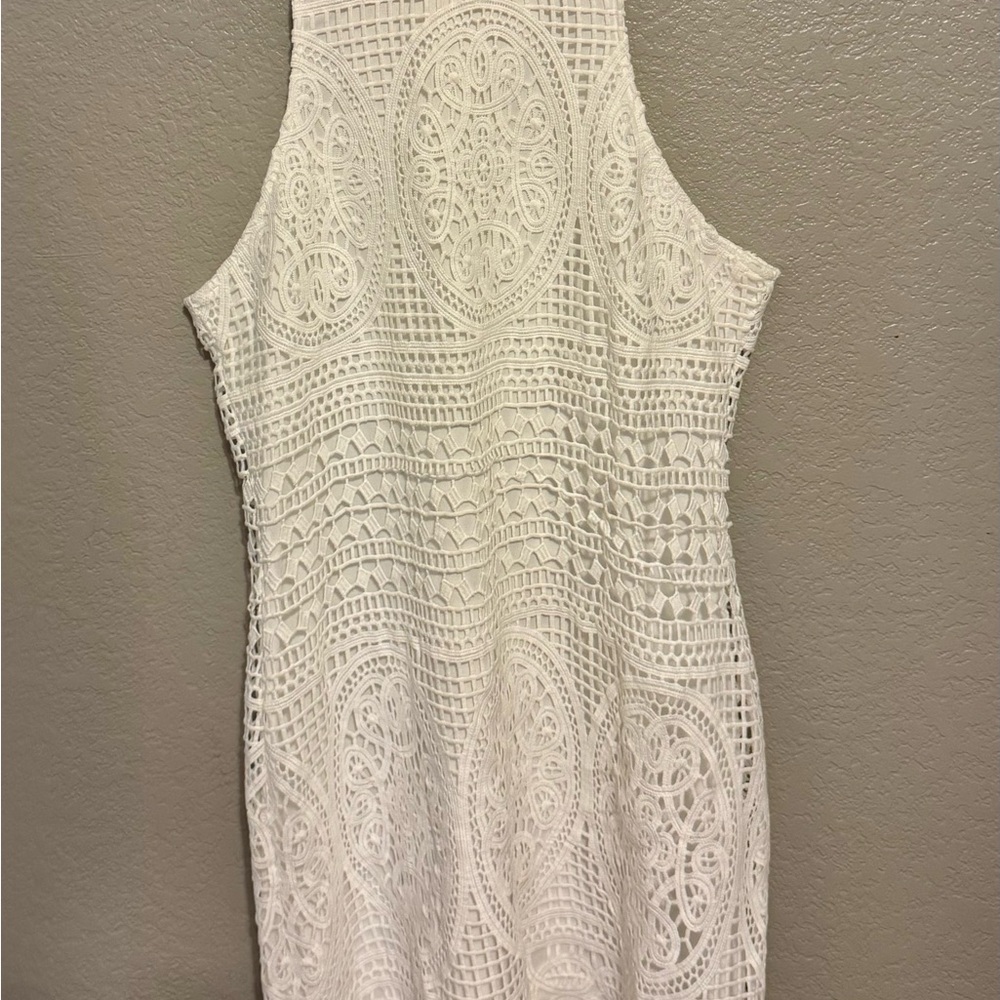 Elegant White Lace Dress
